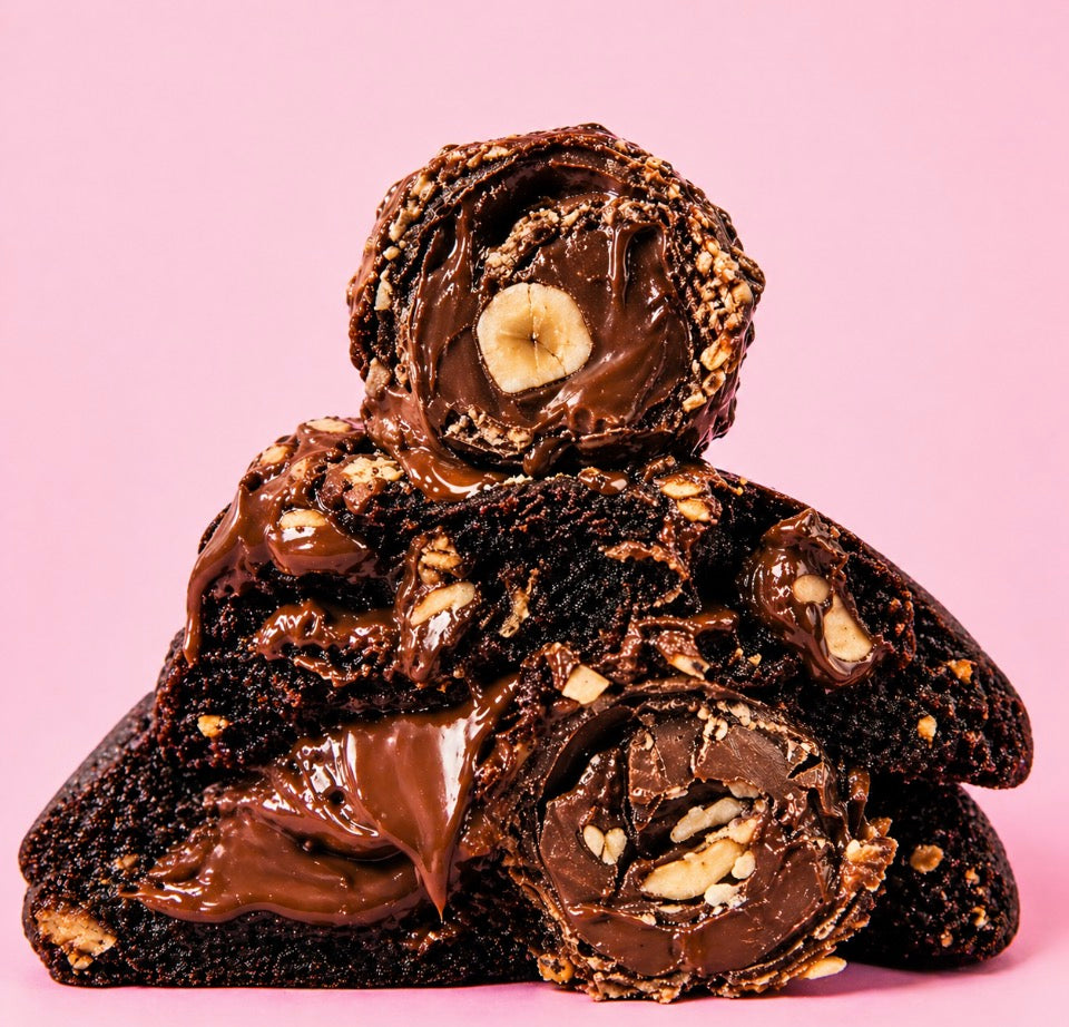 Ferrero Rocher Stuffed Cookie